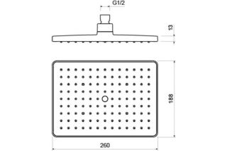 Верхний душ Aquatek AQ2087CR хром