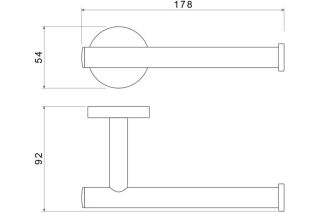 Бумагодержатель Aquatek Оберон AQ4208MB черный