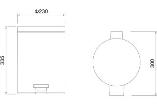 Корзина для мусора Aquatek AQ4992CR хром