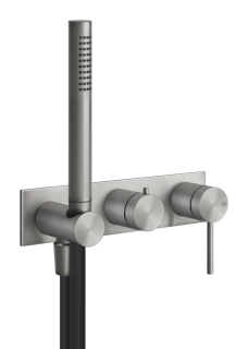 Встраиваемый смеситель для душа Gessi 316 54038.239 брашированная сталь