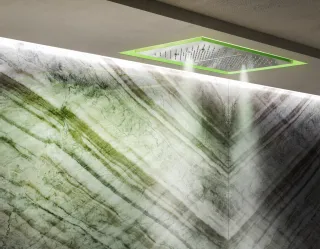 Верхний душ Gessi Afilo 57409.279 30x50 см тропический ливень водопад распыление хромотерапия белый матовый