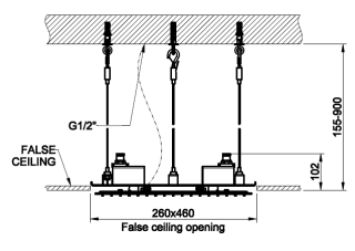 Верхний душ Gessi Minimali 2017 57805.238 30 см сталь
