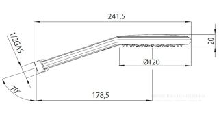 Душевая лейка Bossini Agua Fit Air B00172.030 кнопка напора воды хром