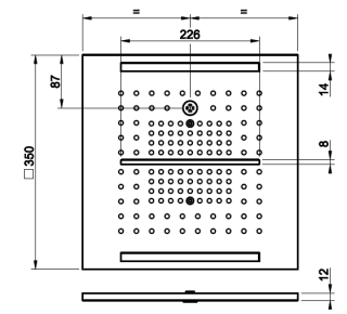 Верхний душ Gessi Colour 2017 57876.238 35 см сталь