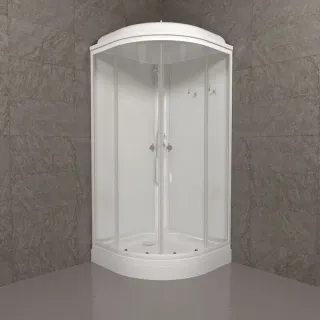 Душевая кабина Triton Ультра Щ0000061833 100x100 см профиль белый стекло прозрачное