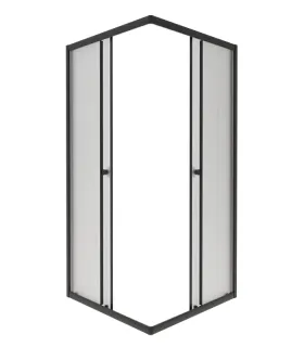 Душевой уголок Triton Вента Щ0000064631 90x90 см профиль чёрный стекло матовое