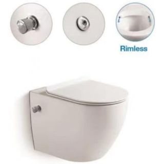 Унитаз подвесной SantiLine SL-5002SM-BD с функцией биде белый