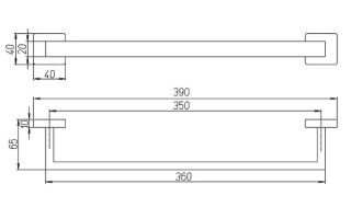 Полотенцедержатель Paini Dax-R 84CR001 хром