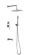 Душевая система Gid Edessa  L070CHVD3 хром