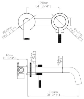 Смеситель для раковины Gid Edessa SS070CHNS  хром