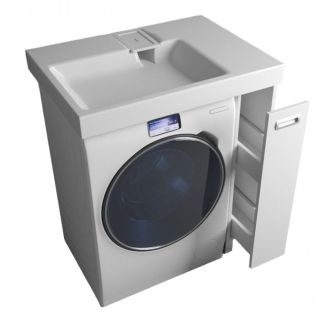 Напольная тумба с раковиной Эстет Riga Luxe ФР-00009661 П 80см один выдвижной ящик белый