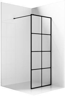 Душевая перегородка Ambassador Walk-in 15031241 90см чёрный/прозрачное