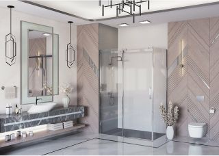 Душевой уголок Ambassador Benefit 19021103HX-110HX 140x110см хром/прозрачное