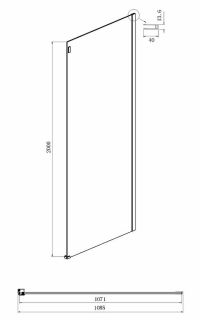 Душевой уголок Ambassador Benefit 19021102HX-110HX 130x110см хром/прозрачное