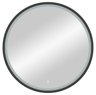 Зеркало с подсветкой Continent Style Black ЗЛП2254 с сенсорным выключателем 80см чёрный