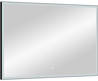 Зеркало с подсветкой Continent Frame Black ЗЛП2305 с сенсорным выключателем 90см чёрный