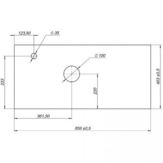 Столешница Aquanet Nova Lite Loft 261854 90 см с полкой серый