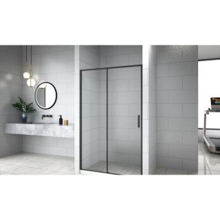 Душевая дверь Aquanet Pleasure Evo AE65-N160-BT 312545 160 см профиль чёрный стекло прозрачное