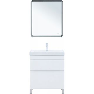 Тумба под раковину Aquanet Слим 346043 70 см белый сатин