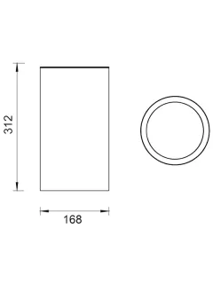 Мусорное ведро WHITECROSS Ergo ER2291BL 4 л черный