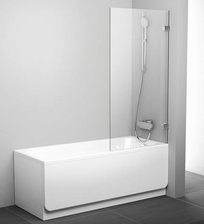 Шторка на ванну Ravak Briliant BVS1-80 7U840A00Z1 Transparent профиль хром