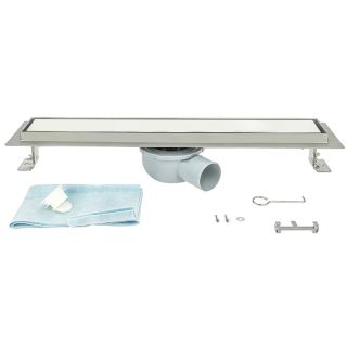 Душевой трап ALMAes Laguna LG110WH 110см белое стекло