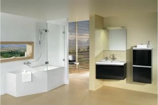 Акриловая ванна Riho Geta Plug and Play B030009005 L 160х90см белый