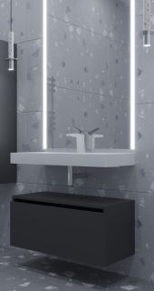 Ящик под столешницу Armadi Art Flat 60см антрацит глянец 897-060-A glossy