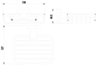Мыльница Timo Selene хром 10025/00