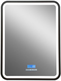 Зеркало с подсветкой и музыкальным блоком Art&Max Genova 60x80см чёрный AM-Gen-600-800-S-F-MFP