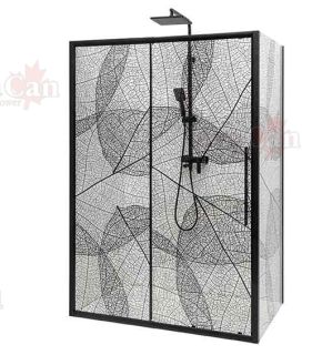 Душевой уголок AvaCan FB 140-160 + SB 100 чёрный