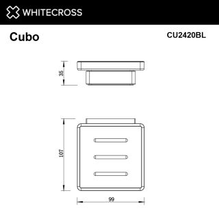 Мыльница подвесная WHITECROSS Cubo CU2420CR хром