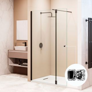 Душевая перегородка RGW WA-054B (WA-010B + Z-072B) 351005403-11 70 см чёрный