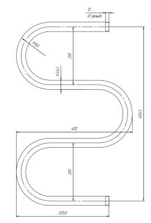 Полотенцесушитель водяной Indigo М MWG60-32 60x32 см хром