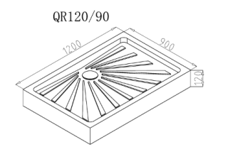 Душевой поддон Ceruttispa QR120/90