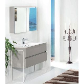 Зеркальный шкаф Armadi Art Vallessi 80см кашемир 547-C