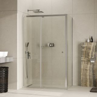 Душевая дверь WasserKRAFT Aula 11P13 профиль Хром стекло прозрачное