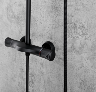 Душевая стойка Milleau Double H MLHi223PDD-MB черный