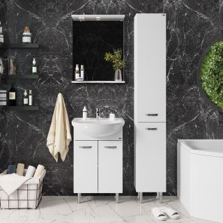 Зеркало с подсветкой Onika Коралл 205501 55см белый