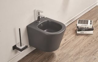 Биде CeramaLux 5330MDH подвесное серое