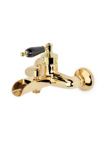 Смеситель для  ванны Boheme Vogue  с черной керамикой_Комплект золото