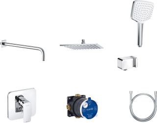 Душевой комплект Kludi Pure&Style 7в1 406300575 хром