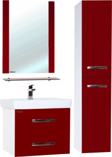 Тумба под раковину Bellezza Рокко 70см красный 00000010158