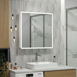 Зеркало-шкаф Reflexion Chill 80 RF2315CH с подсветкой 80х80