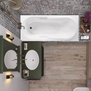 Акриловая ванна VagnerPlast Corvet VPBA178COR2X-04 170x70см белый