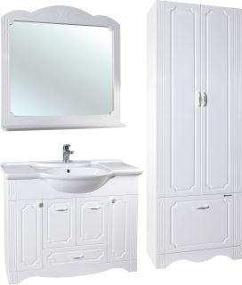 Тумба под раковину Bellezza Кантри 105см белый 00000010103