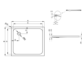 Душевой поддон Bette BetteUltra 5930-000AS 90x90 см белый