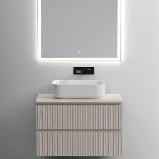 Столешница для ванной комнаты Sancos TT80A2 80см без отверстия под смеситель kreman