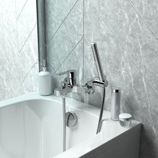 Смеситель для ванны Paini Arena FT 92CR105FTKM хром