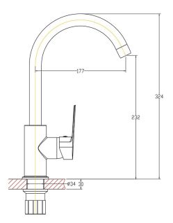 Смеситель для кухни Agger Splendid A0900100